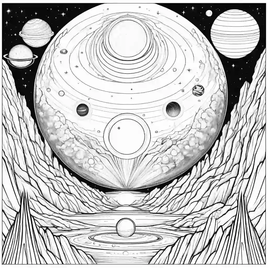 Exoplanet Beings coloring pages